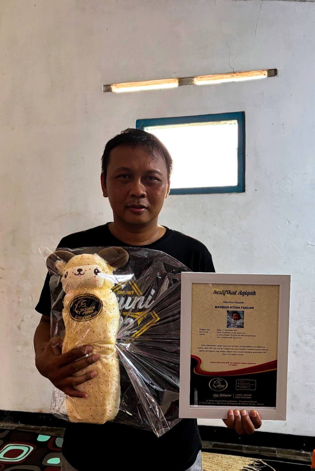 Pelanggan Farhan Aqiqah Kini Dapat Boneka Kambing & Sertifikat Aqiqah
