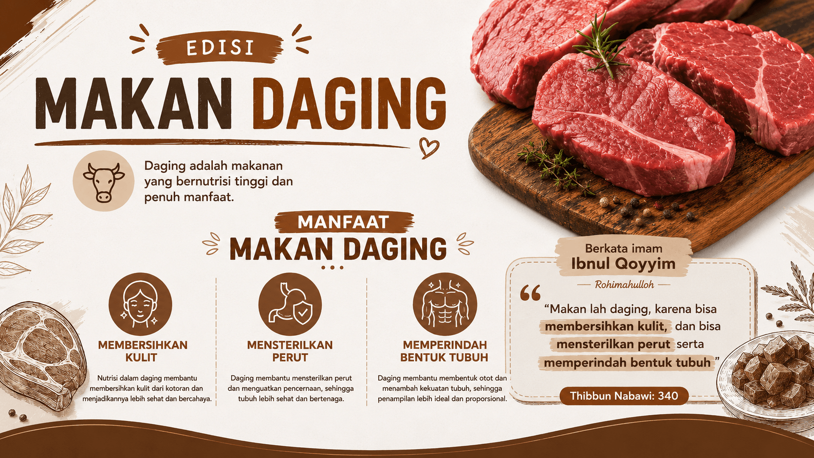 Nikmatnya Daging Qurban, Besarnya Manfaat untuk Tubuh